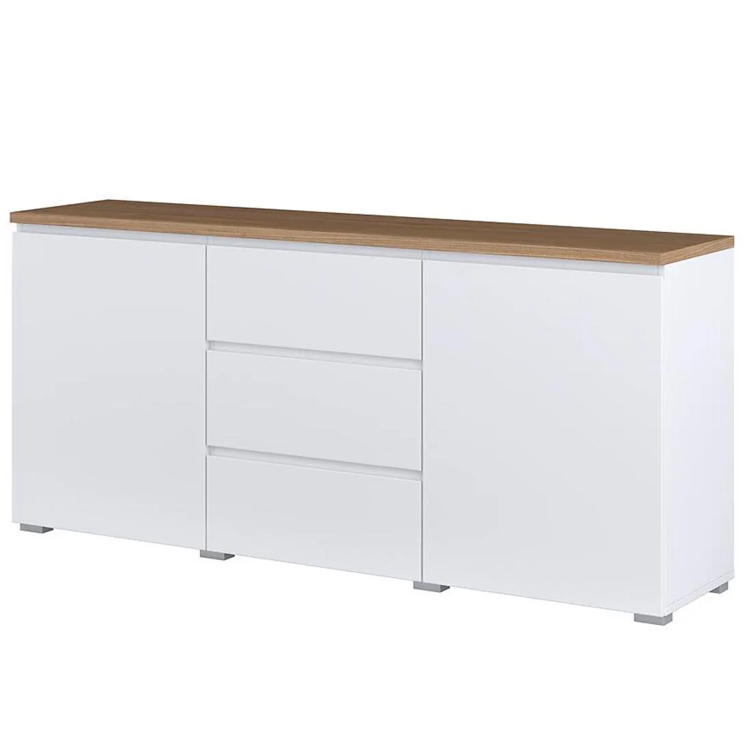 Modo komoda 150x34,5x67,9 hrast/bela