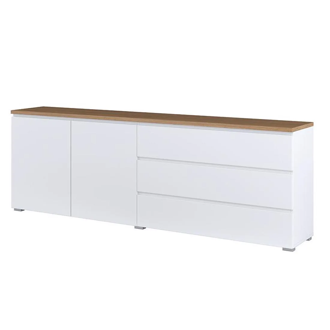Modo komoda 199,9x34,5x67,9 bela/hrast