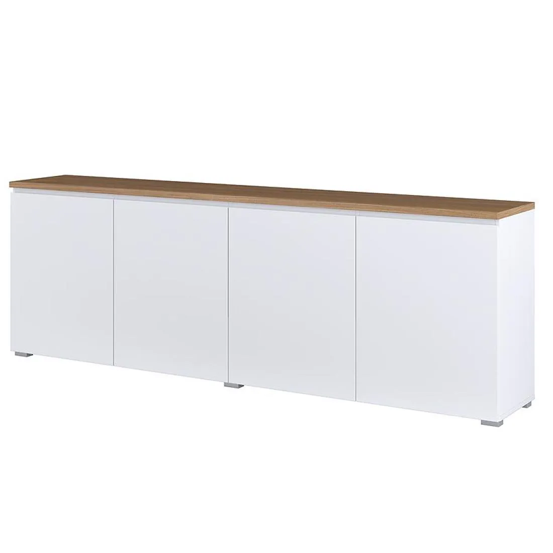 Modo komoda 199,9x34,5x67,9 bela/hrast