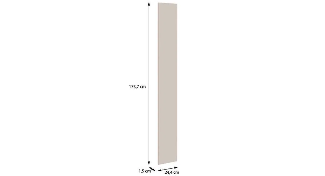 Moduklix fronta garderobera 175.7x24.4 cm pešcano bež