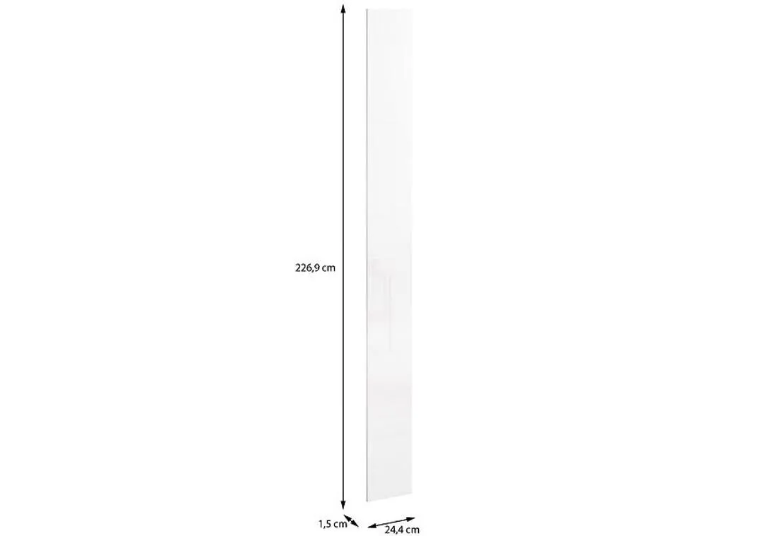 Moduklix fronta ormara 226,9x24,4 cm sjajno bela