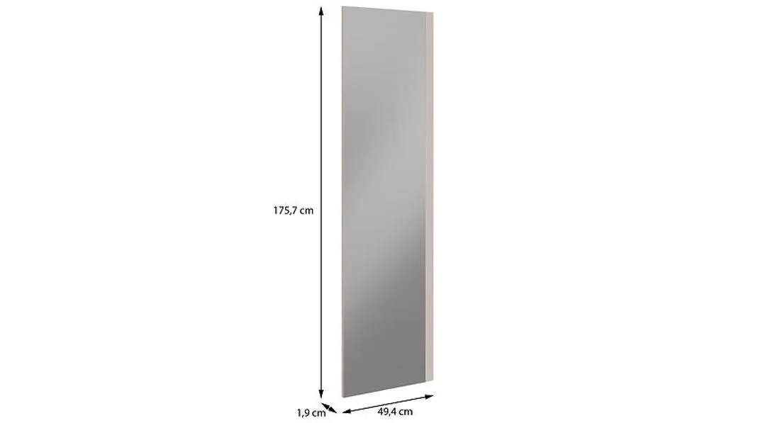 Moduklix fronta ormara s ogledalom 175,7x49,4 cm pešcano bež