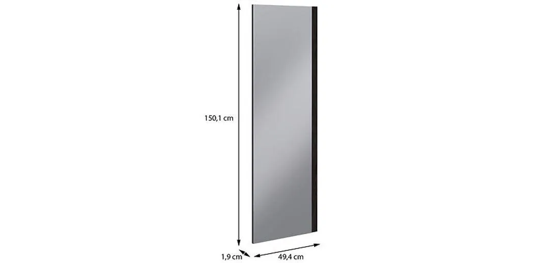 Moduklix fronta ormara sa ogledalom 150,1x49,4 cm hrast cabezone