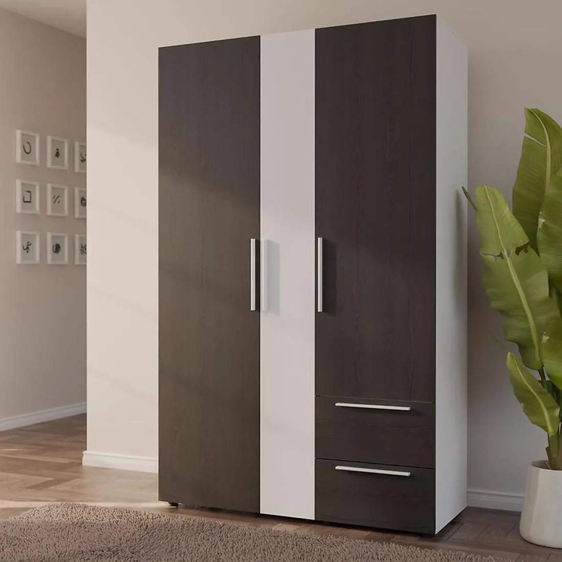Moduklix korpus garderobera 74.4x204.5 cm beli