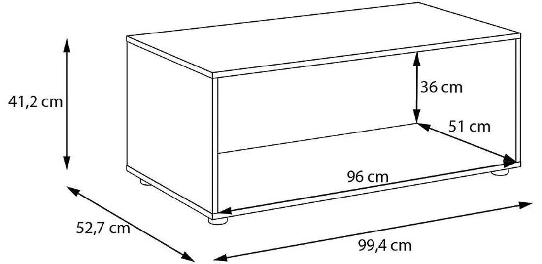 Moduklix stalak ormara 99.4x41.2 cm moubella hrast