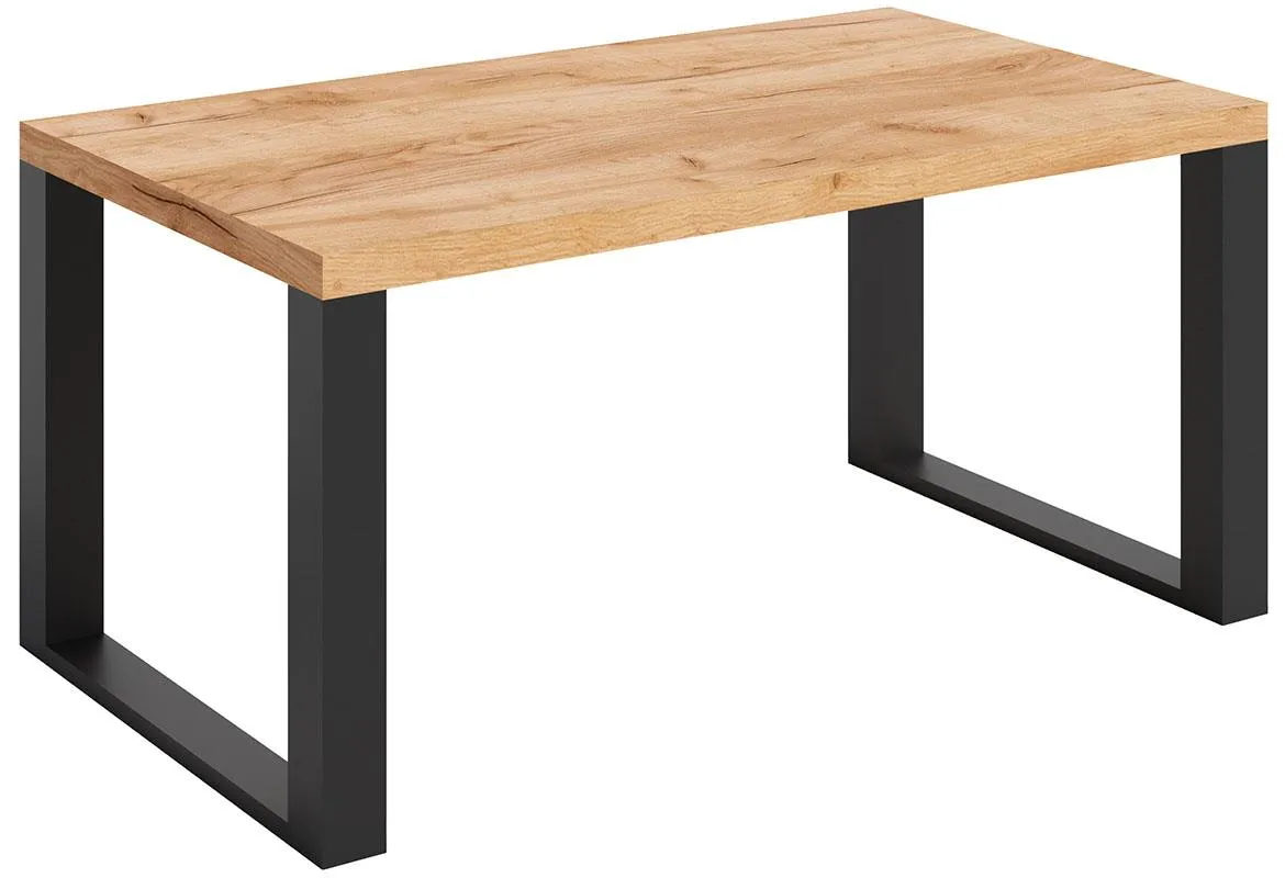 Mona stocic 105x60x50 cm crni/natur (artisan hrast)