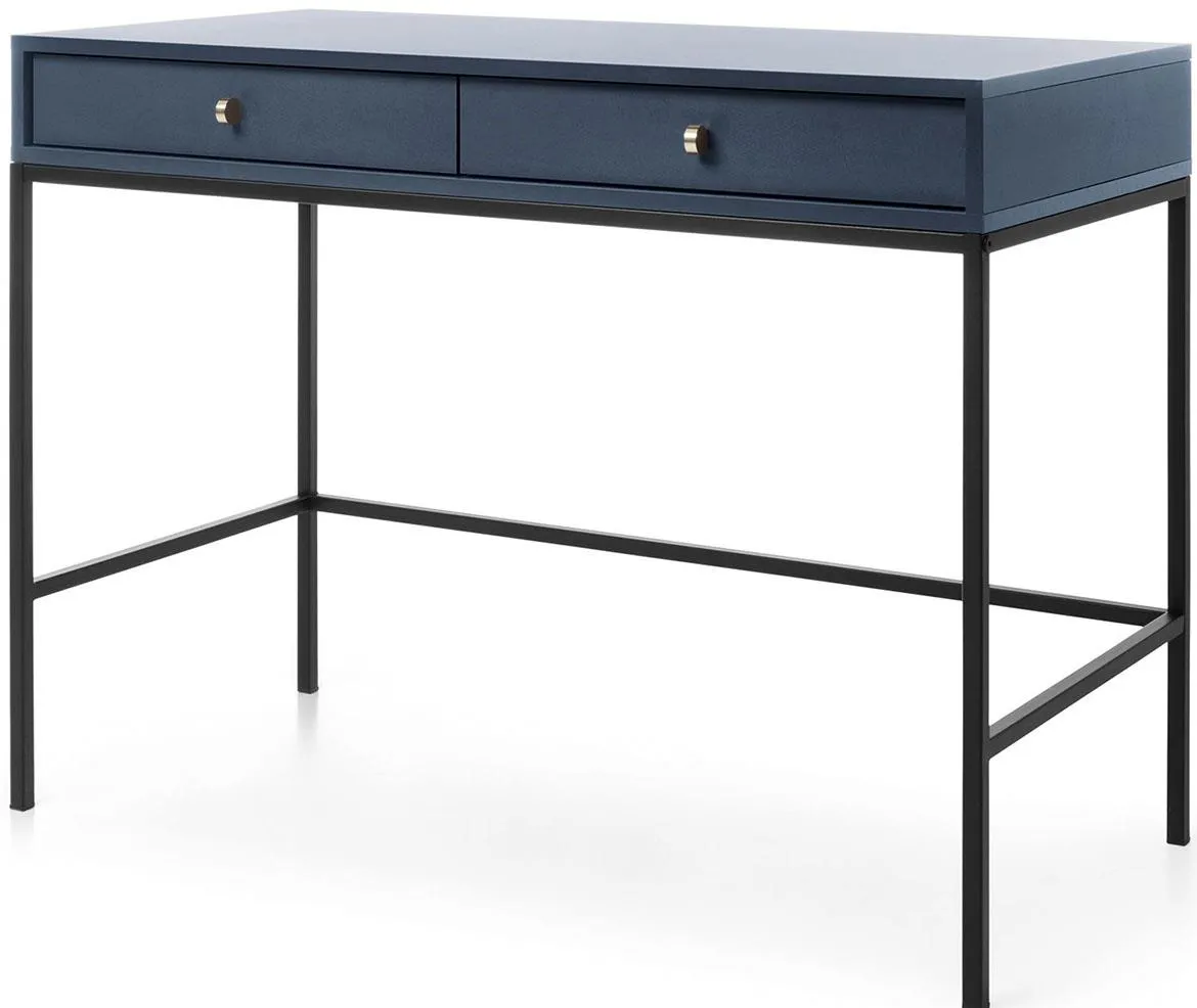 Mono toaletni stol 2 fioke 103,5x50x77,6 tamno plavi