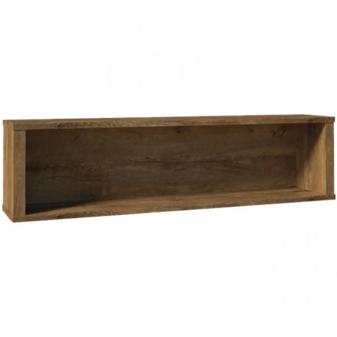 Montana zidna polica 130x32x25  tamni hrast