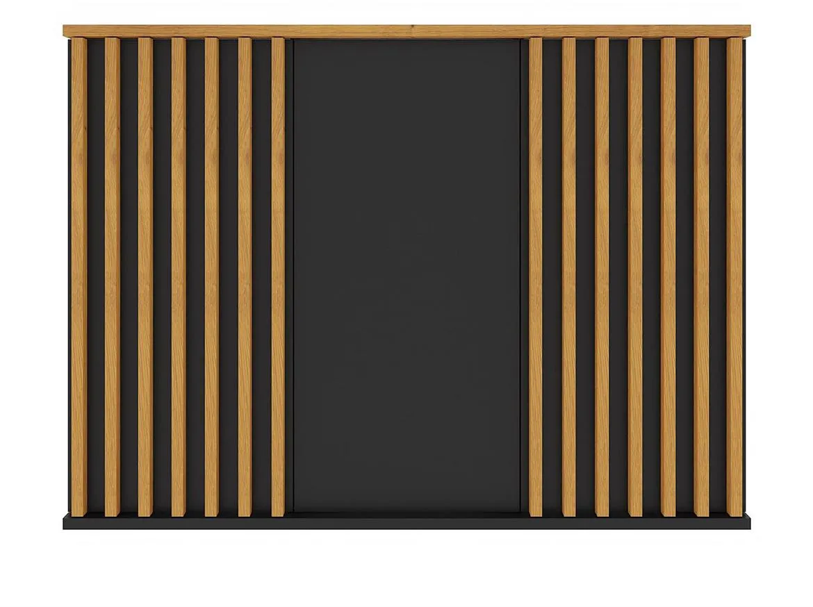 Nairobi komoda 3 vrata 120x44x83 cm natur (artisan hrast)/crna