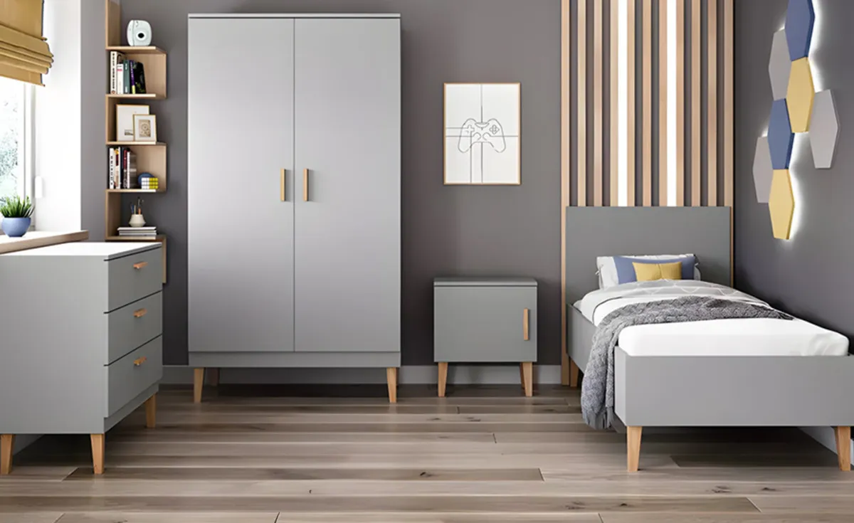 Nameštaj za dečiju sobu Kubi grey II inspiracije