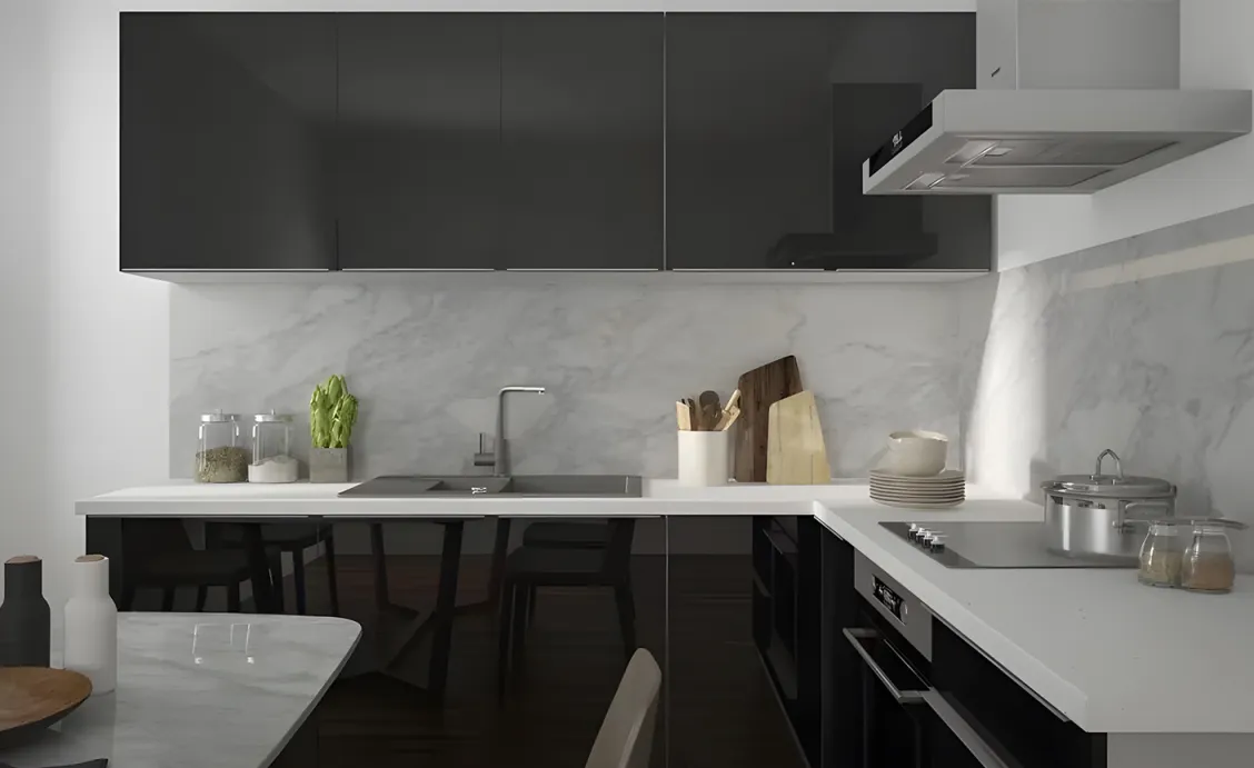 Nameštaj za kuhinju Essen black inspiracije