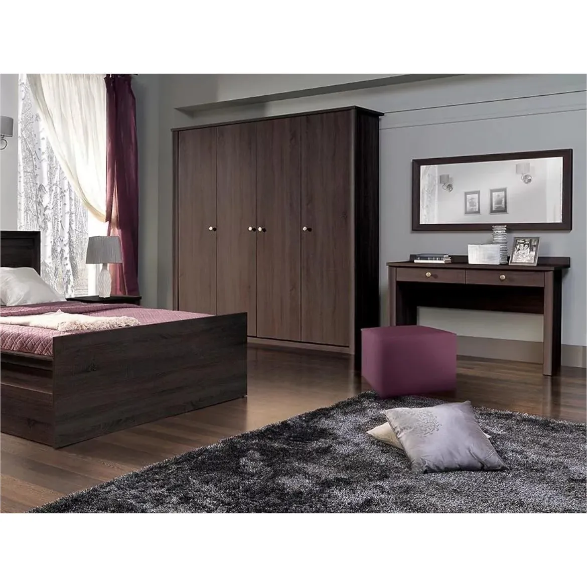 Nameštaj za spavaću sobu Finesse II wenge inspiracije