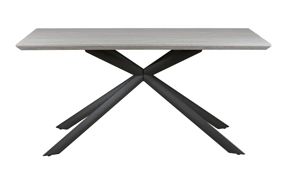 Nardo sto 160x90x75 cm sivo/crni