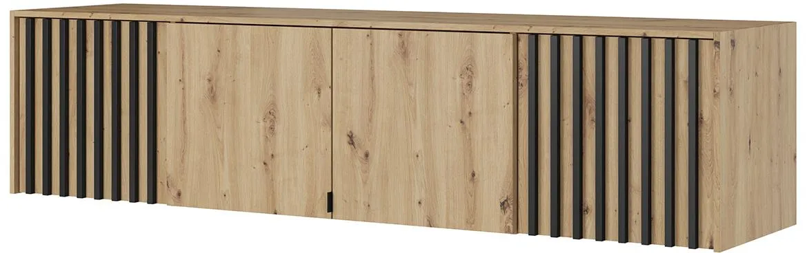 Nelly nadogradnja 4 vrata 205x51x50 natur (artisan hrast)/crna