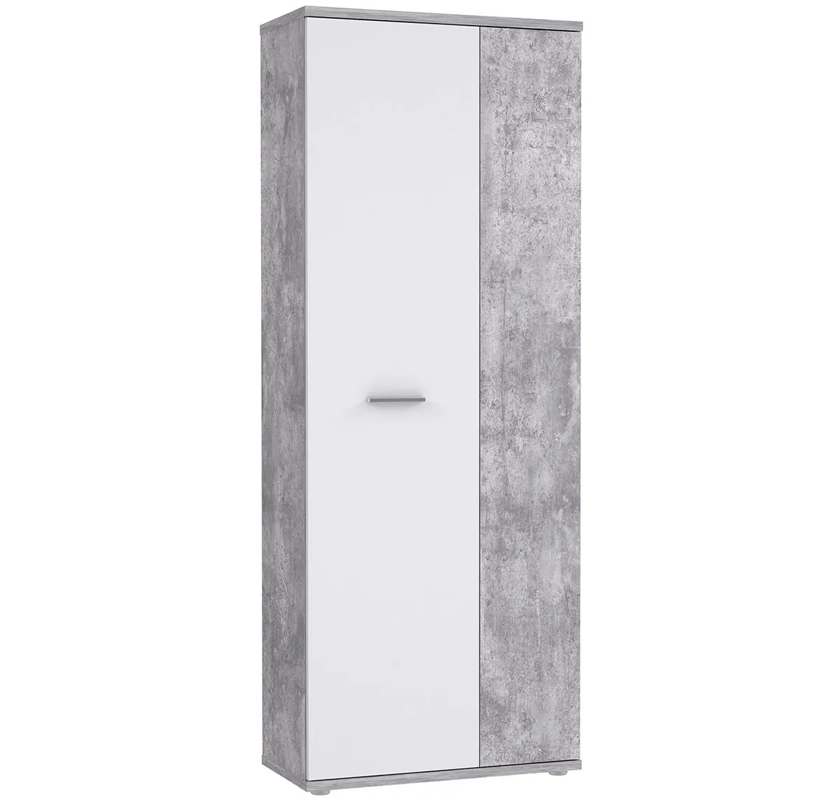 Net ormar 2 vrata 69x35x179 beli/beton