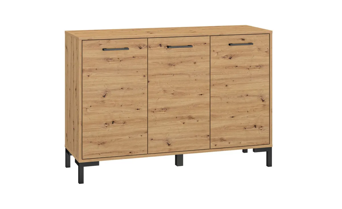 Nevio komoda 3 vrata 120x41x83cm