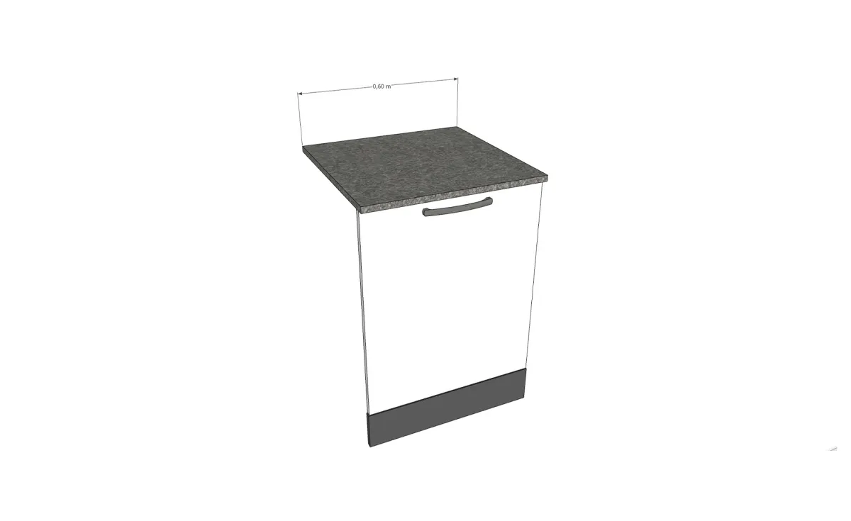 Nika komplet za sudomašinu 60cm antracit/sivi