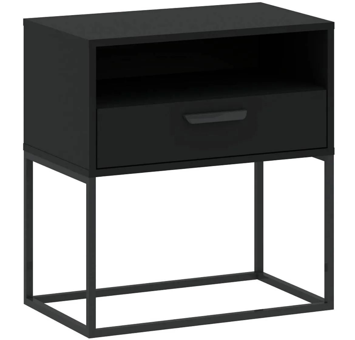 Nocni ormaric 1S-60 60x38,5x65 cm crni