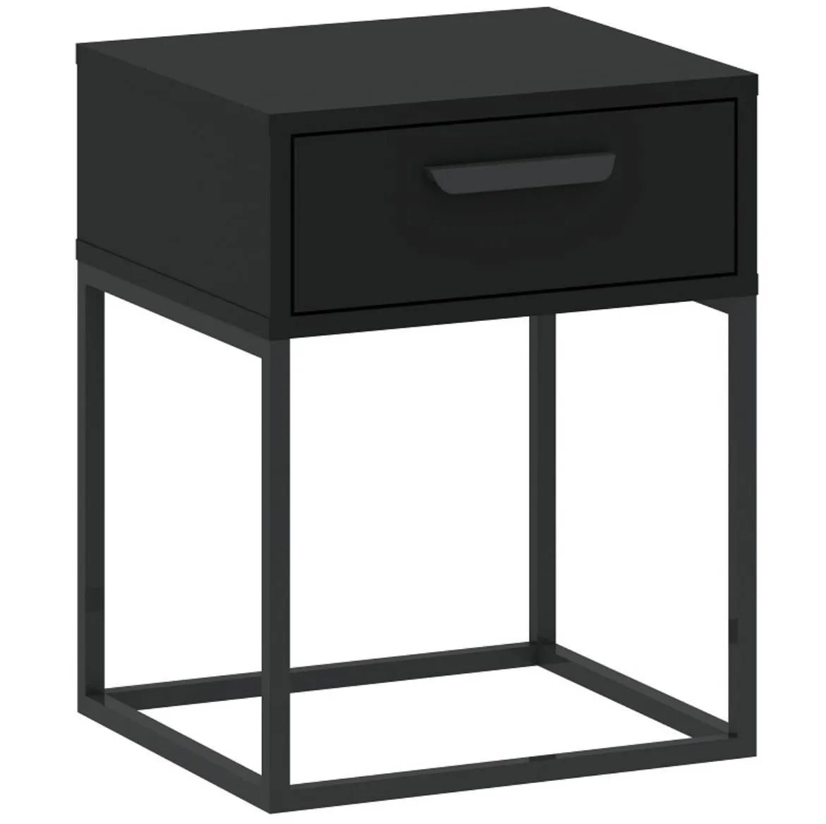 Nocni ormaric 1S niski-40 40x38,5x51,7 cm crni