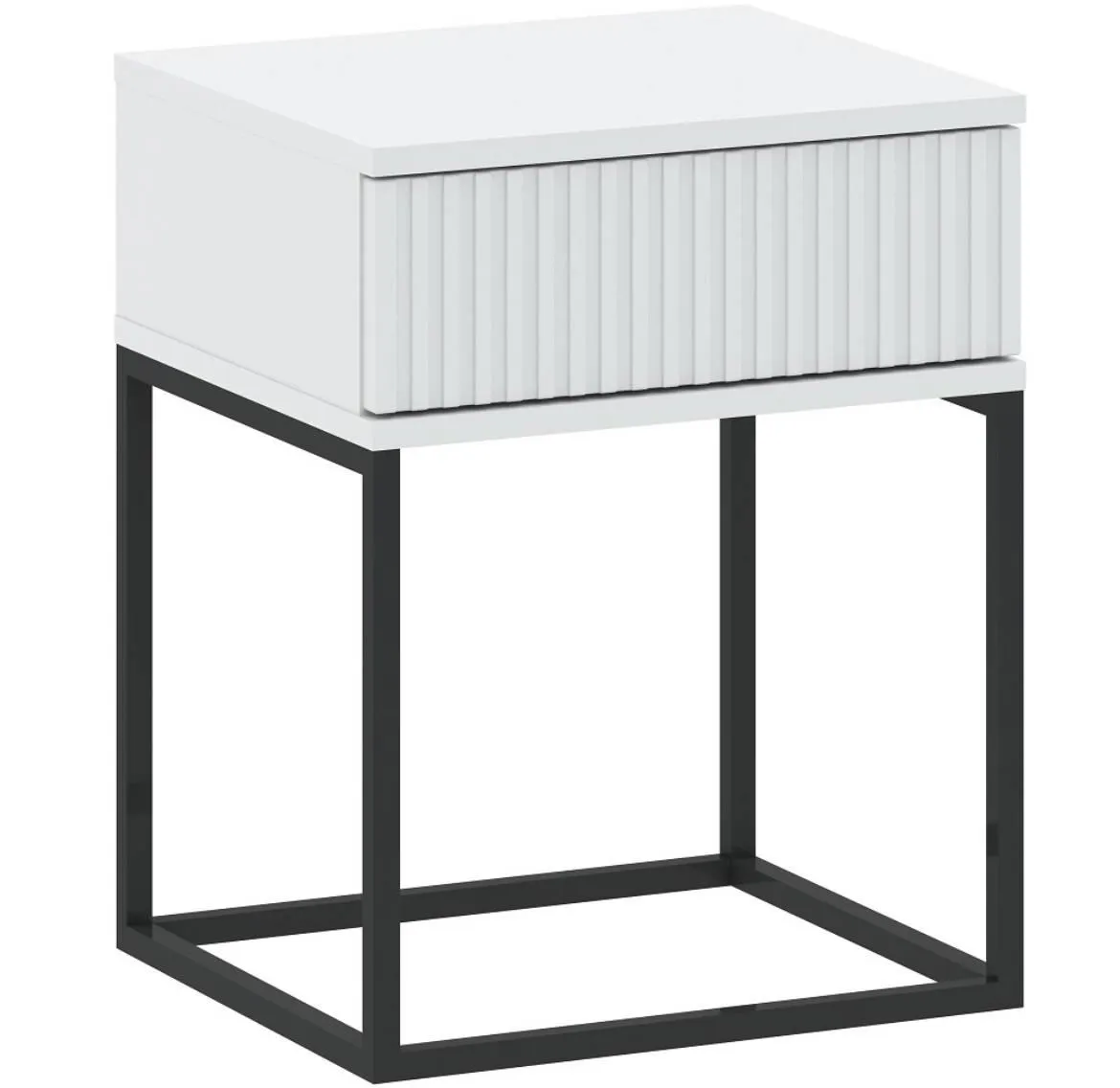 Nocni ormaric 1S niski-40 bez rucki 40x38,5x51,7 cm beli