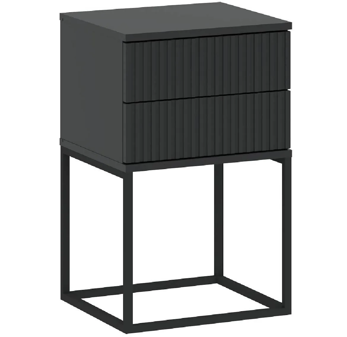 Nocni ormaric 2S-40 bez rucki 40x38,5x65 cm antracit