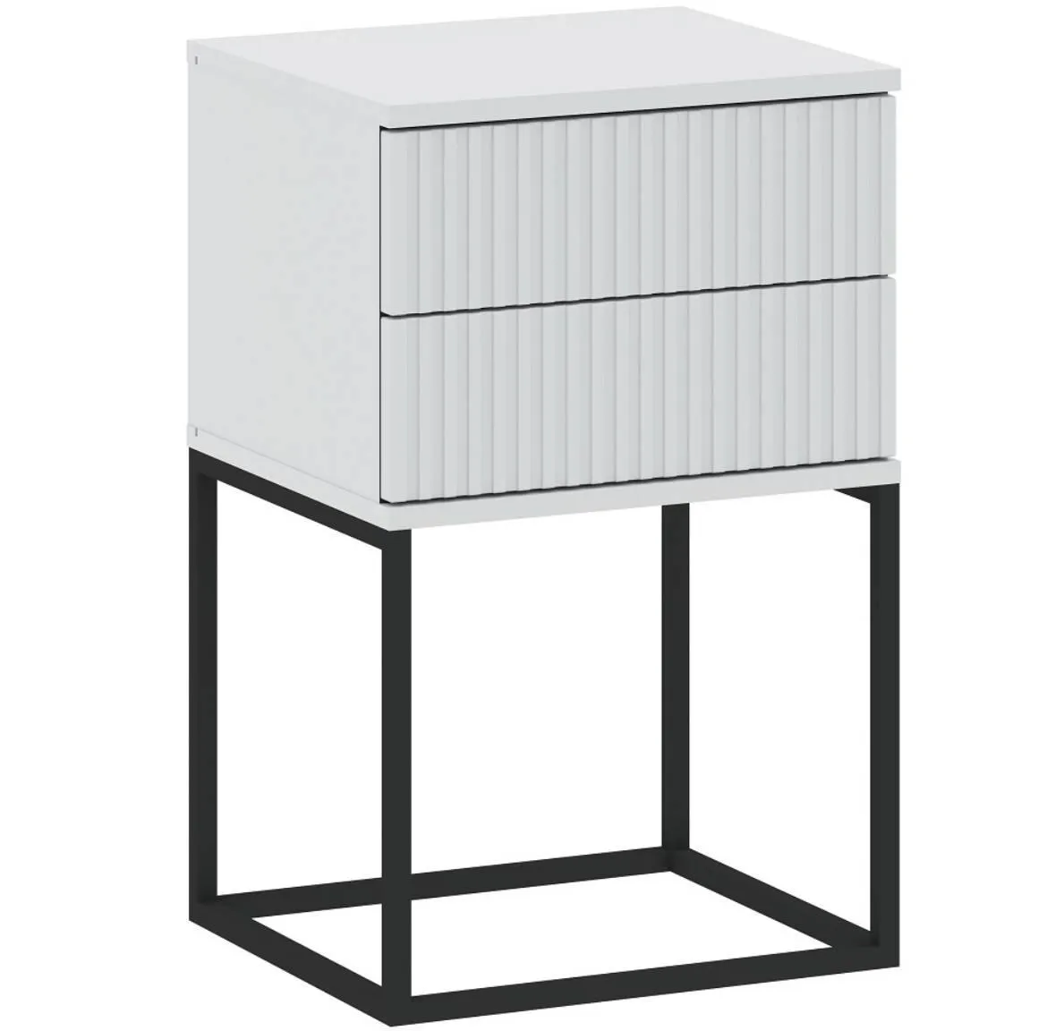 Nocni ormaric 2S-40 bez rucki 40x38,5x65 cm beli