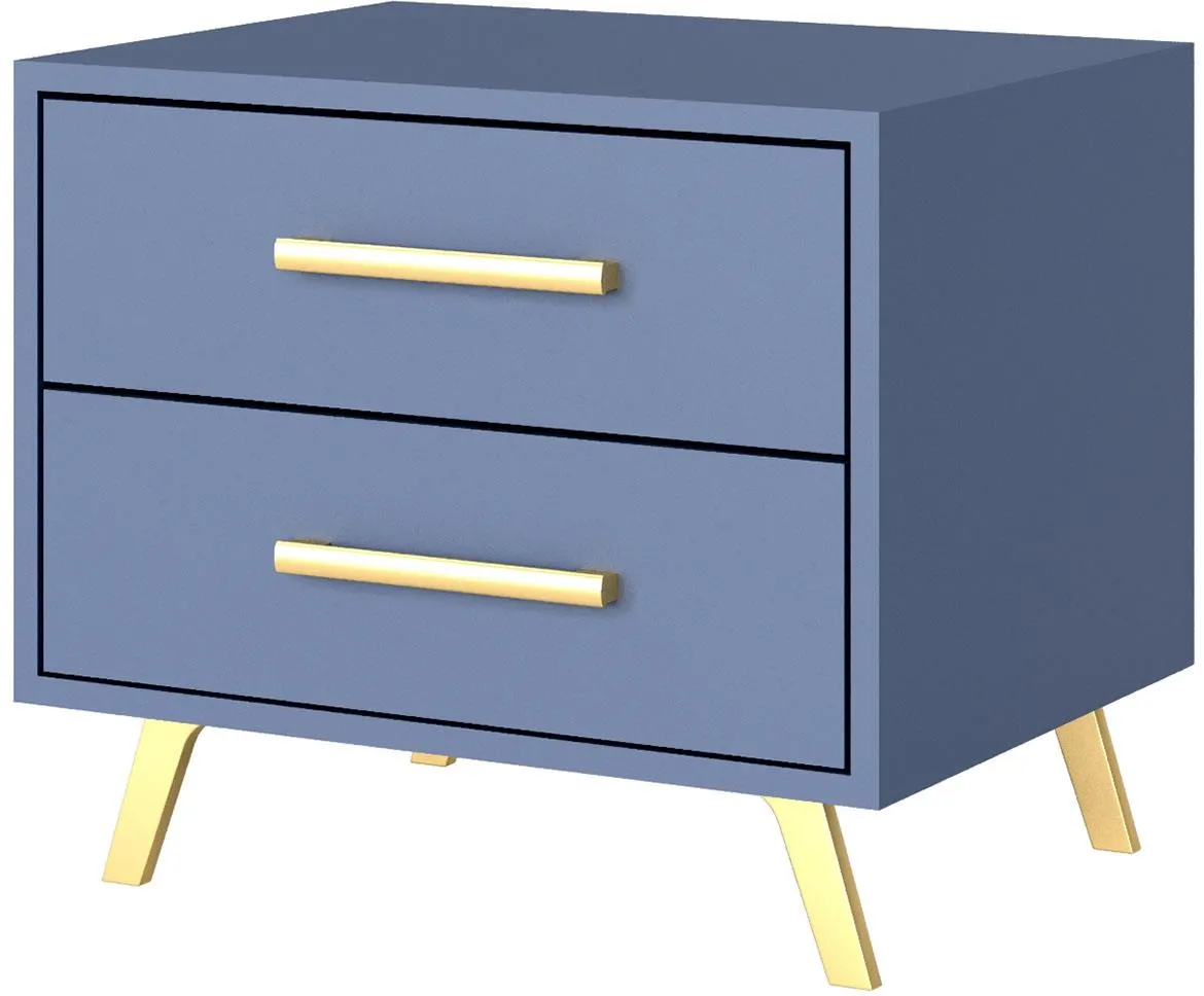 Nocni ormaric Bali 2 fioke 53,5x41x48 cm plavi