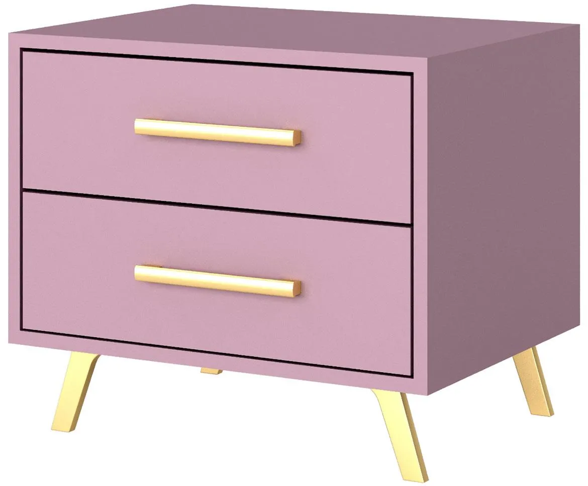 Nocni ormaric Bali 2 fioke 53,5x41x48 cm roze