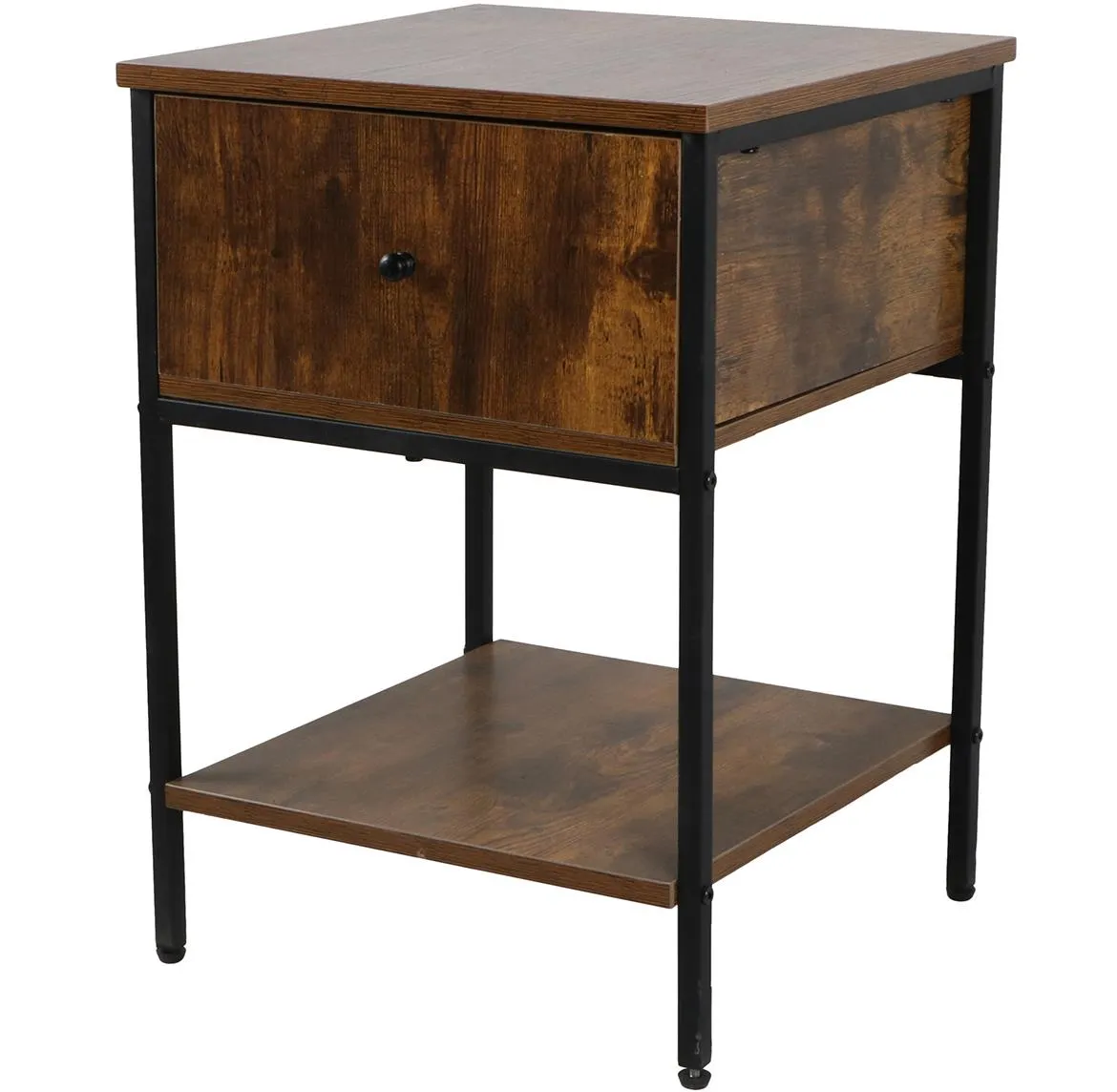 Nocni ormaric Loft 8624 E  40x40x55 tamni natur