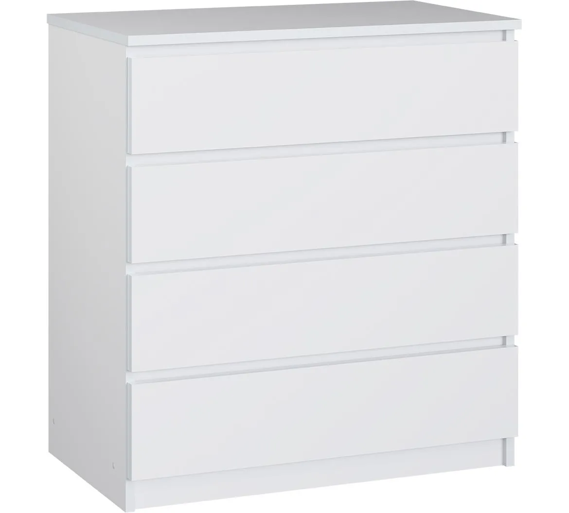 Noma komoda 4 fioke 80x40,5x85 bela