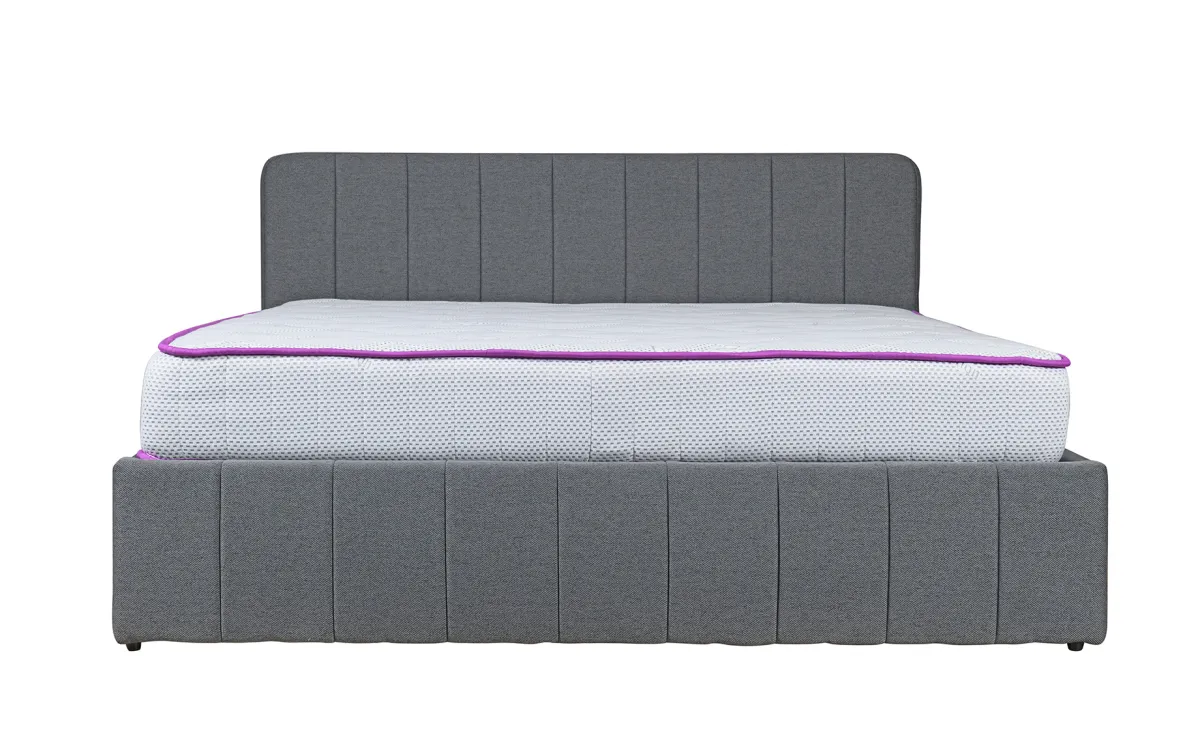 Novara krevet sa podnicom i prostorom za odlaganje 170,5x213,5x90,5 cm sivi
