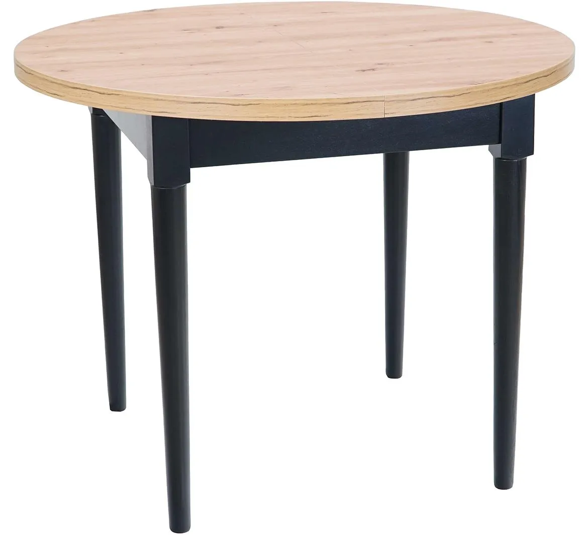 Odys sto D100x75 cm natur/crni