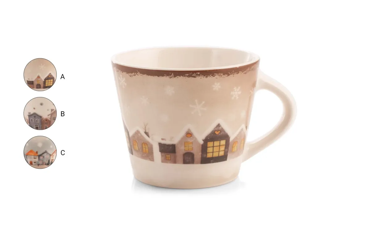 Šolja Christmas Village 420ml sort3