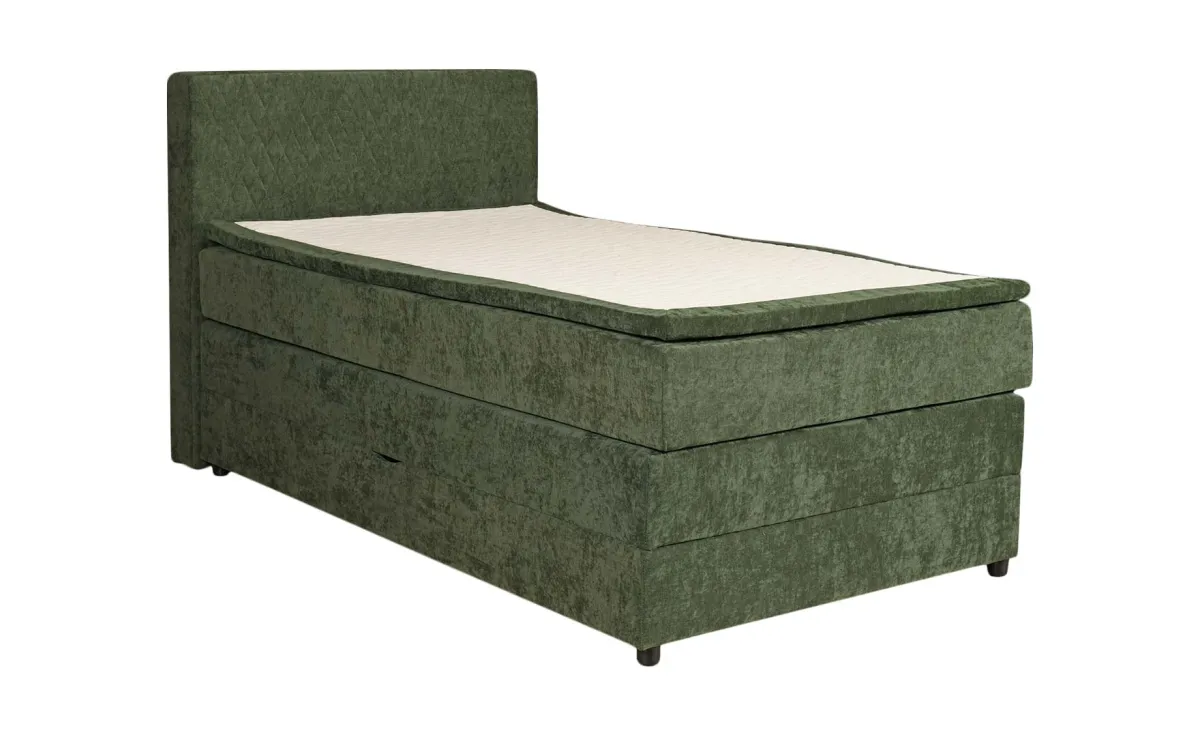 Omaha boxspring krevet 130x213x120 cm zeleni