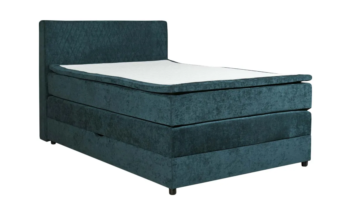 Omaha boxspring krevet 130x213x120 cm zeleni