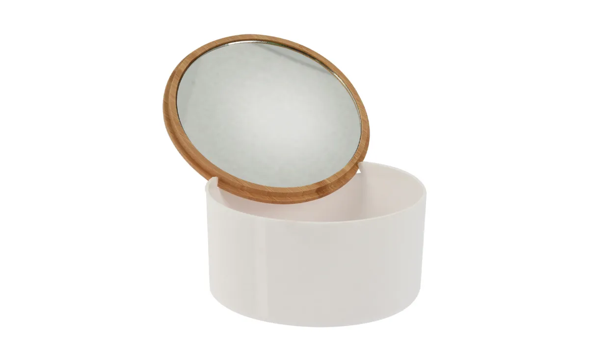 Organizator sa ogledalom Tara 13x6,8cm beli