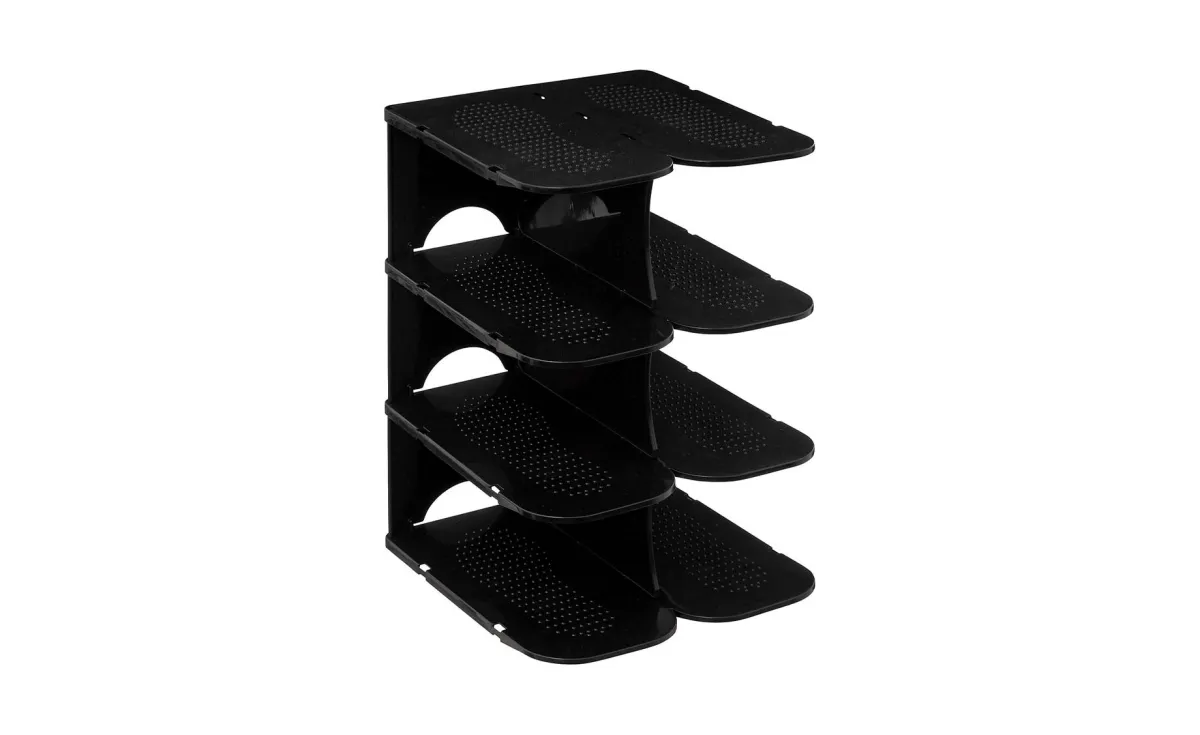 Organizator za 4 para obuće modularni crni