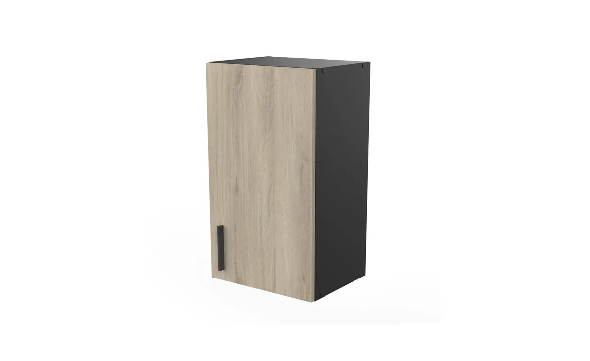 Origan viseći element 1 vrata 40x30x70cm crna/kronberg hrast