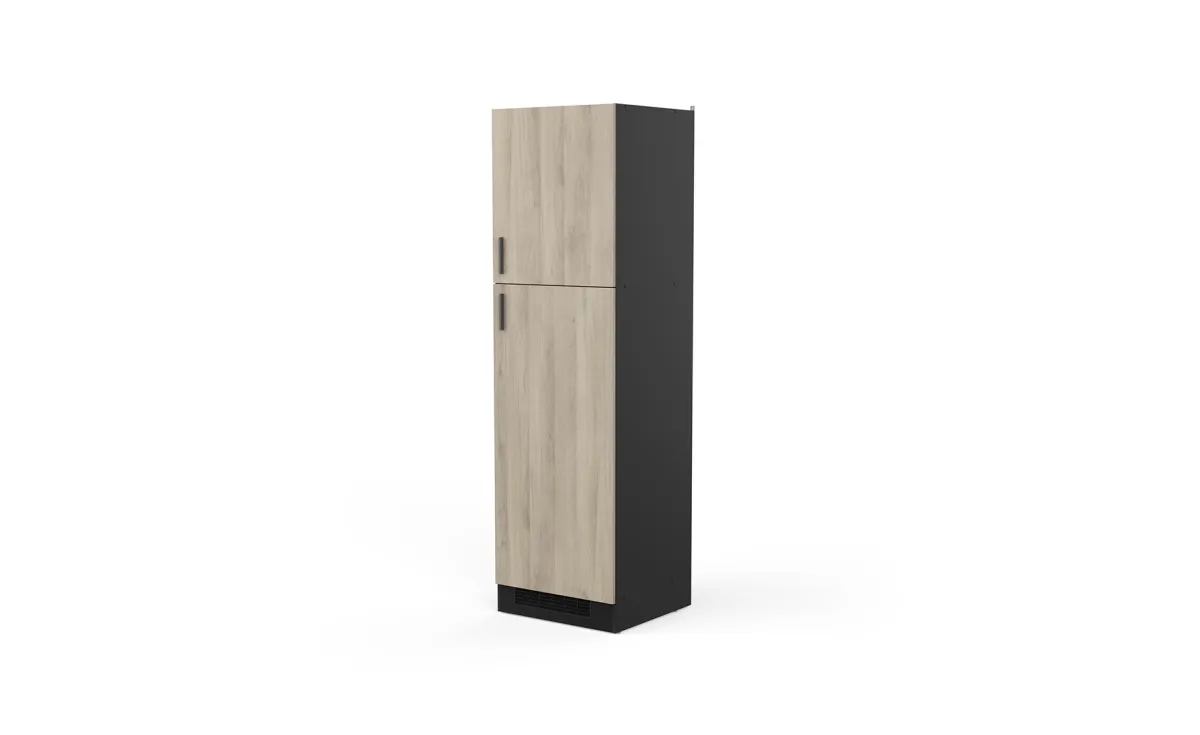 Origan visoki element 2 vrata 60x60x206cm crna/kronberg hrast