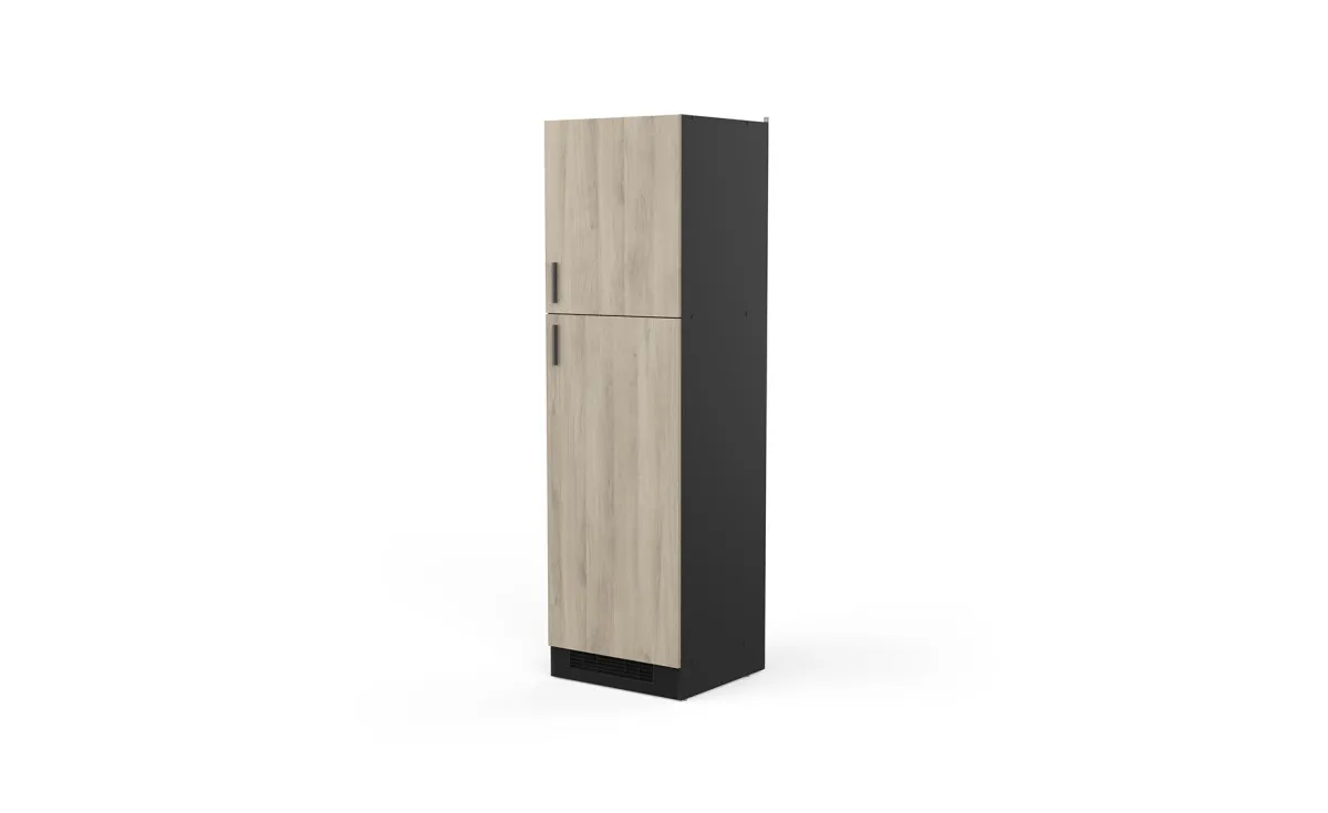 Origan visoki element 2 vrata 60x60x206cm crna/kronberg hrast