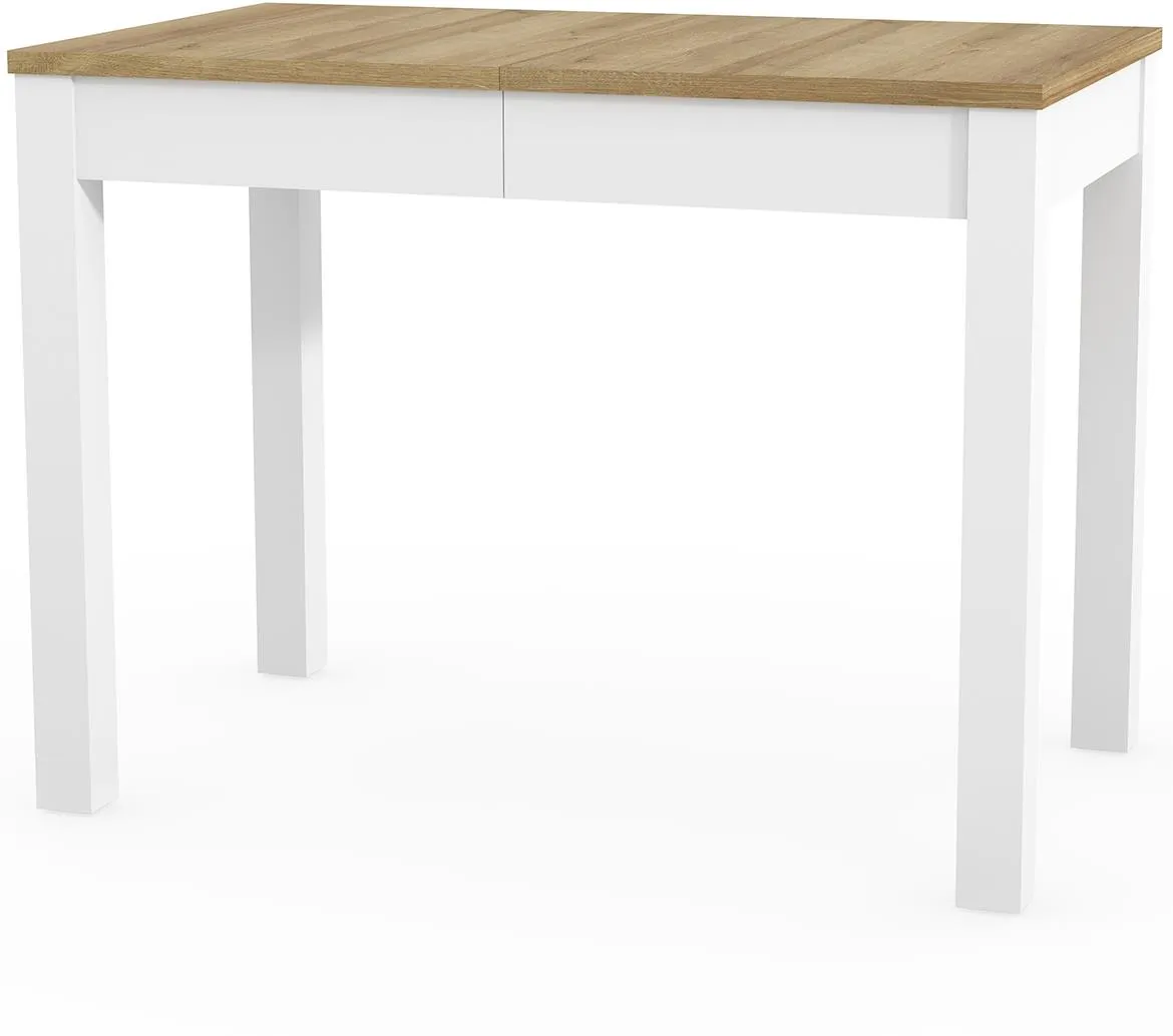 Orion produživi sto 60x100x75 cm hrast/beli