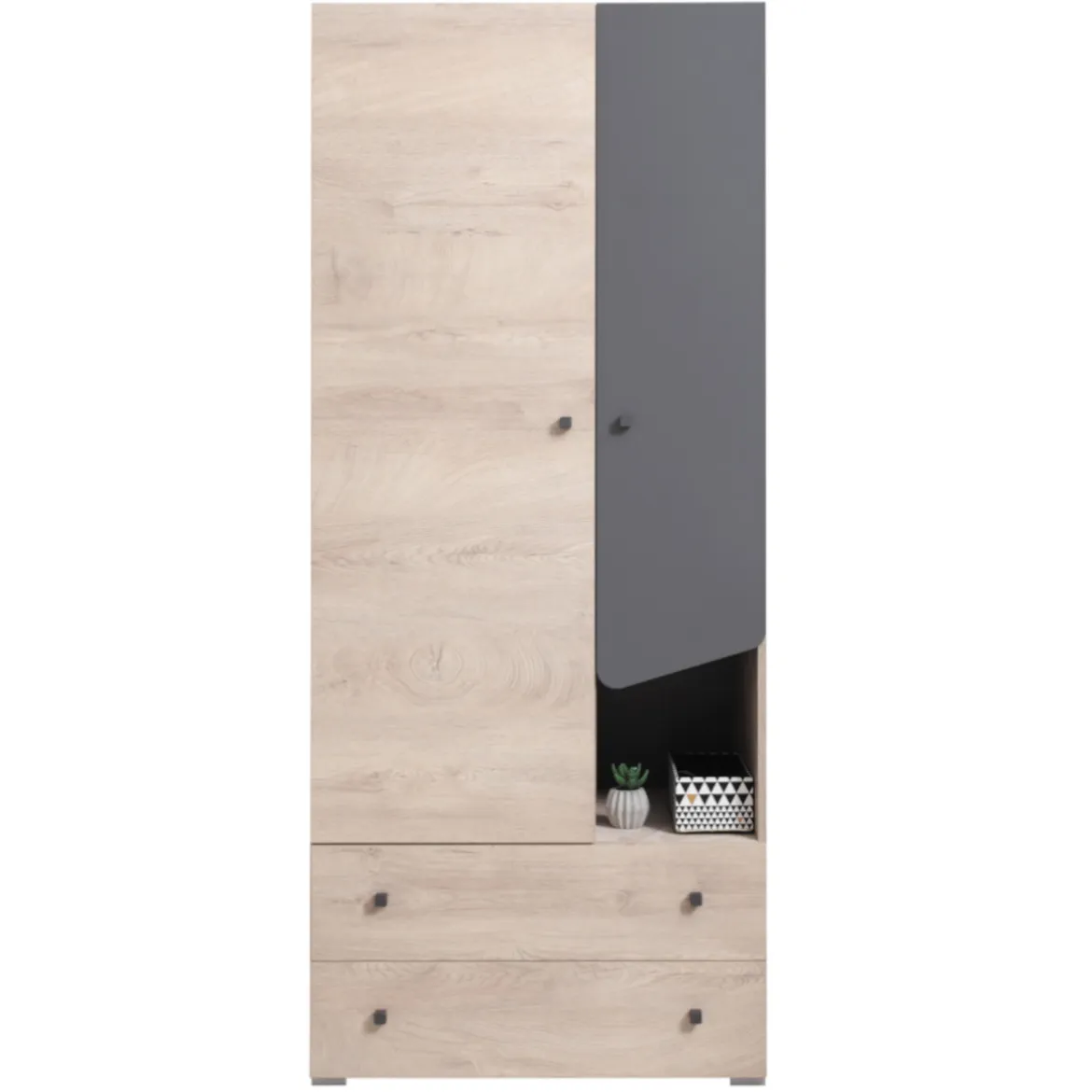 Ormar Delta 80 DL3 hrast / antracit