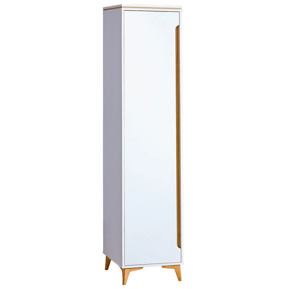 Ormar Gappa 1 vrata 46,8x52x199,6 bela/natur