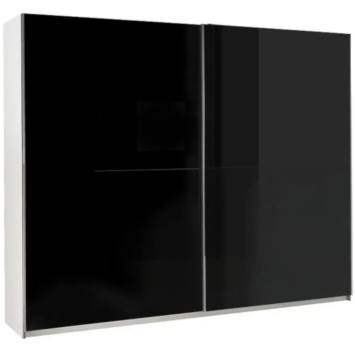 Ormar Lux 2 vrata crna/bela