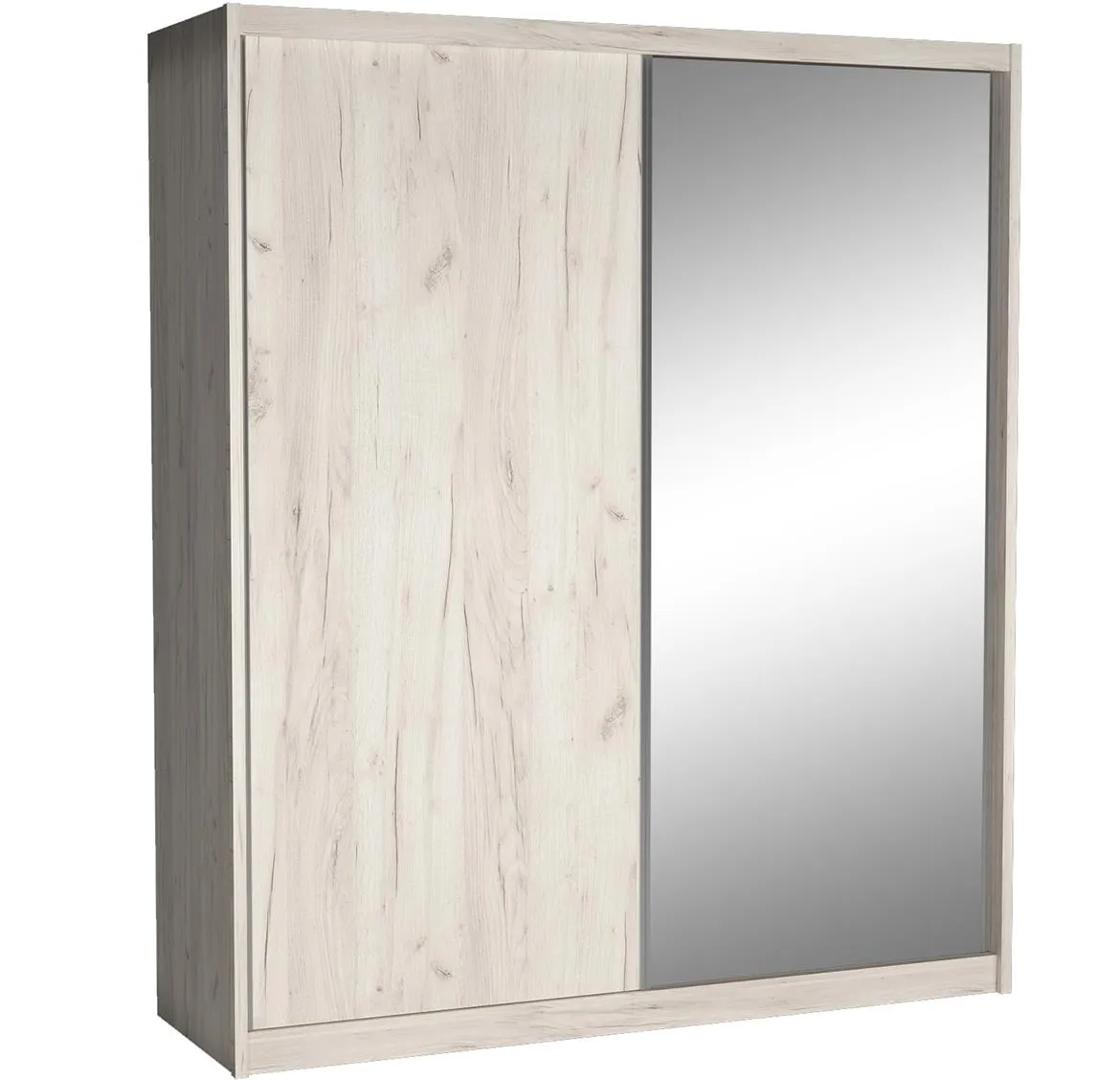 Ormar Maciej 208x67x240 bela /ogledalo