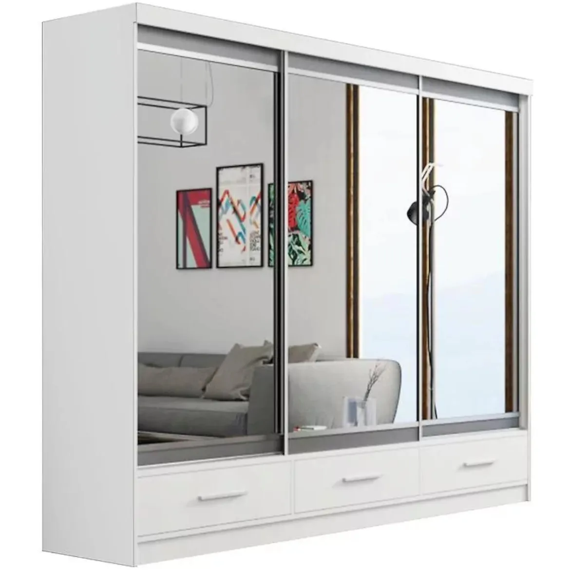 Ormar Margo 250x62x216cm bela