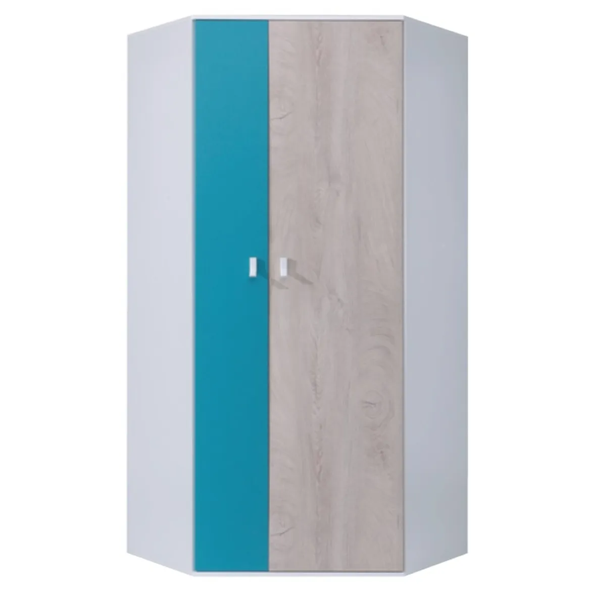 Ormar Planet PL2 L/R 90 cm bela/hrast/more