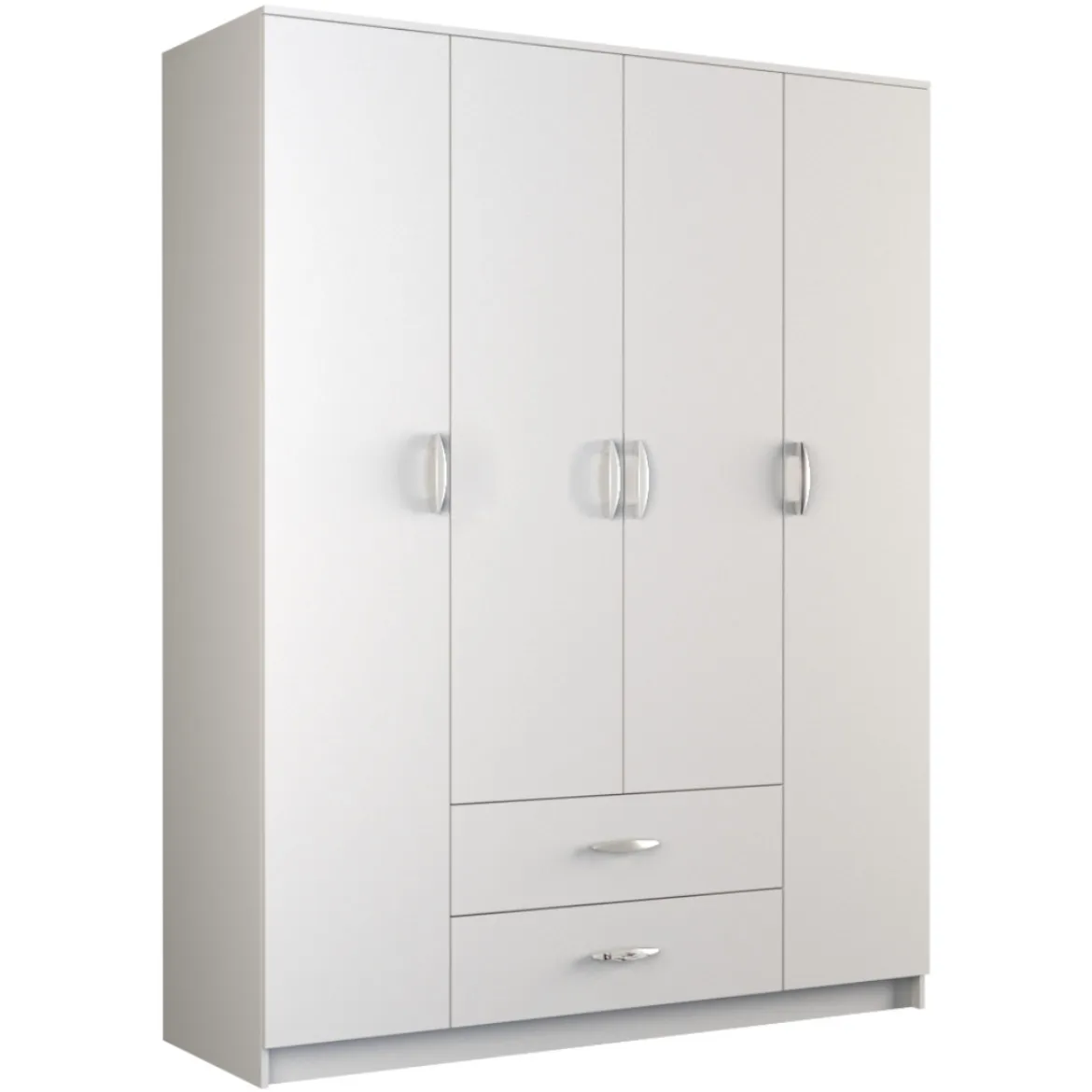 Ormar Romana 4 vrata+2 fioke 160x52x205 bela