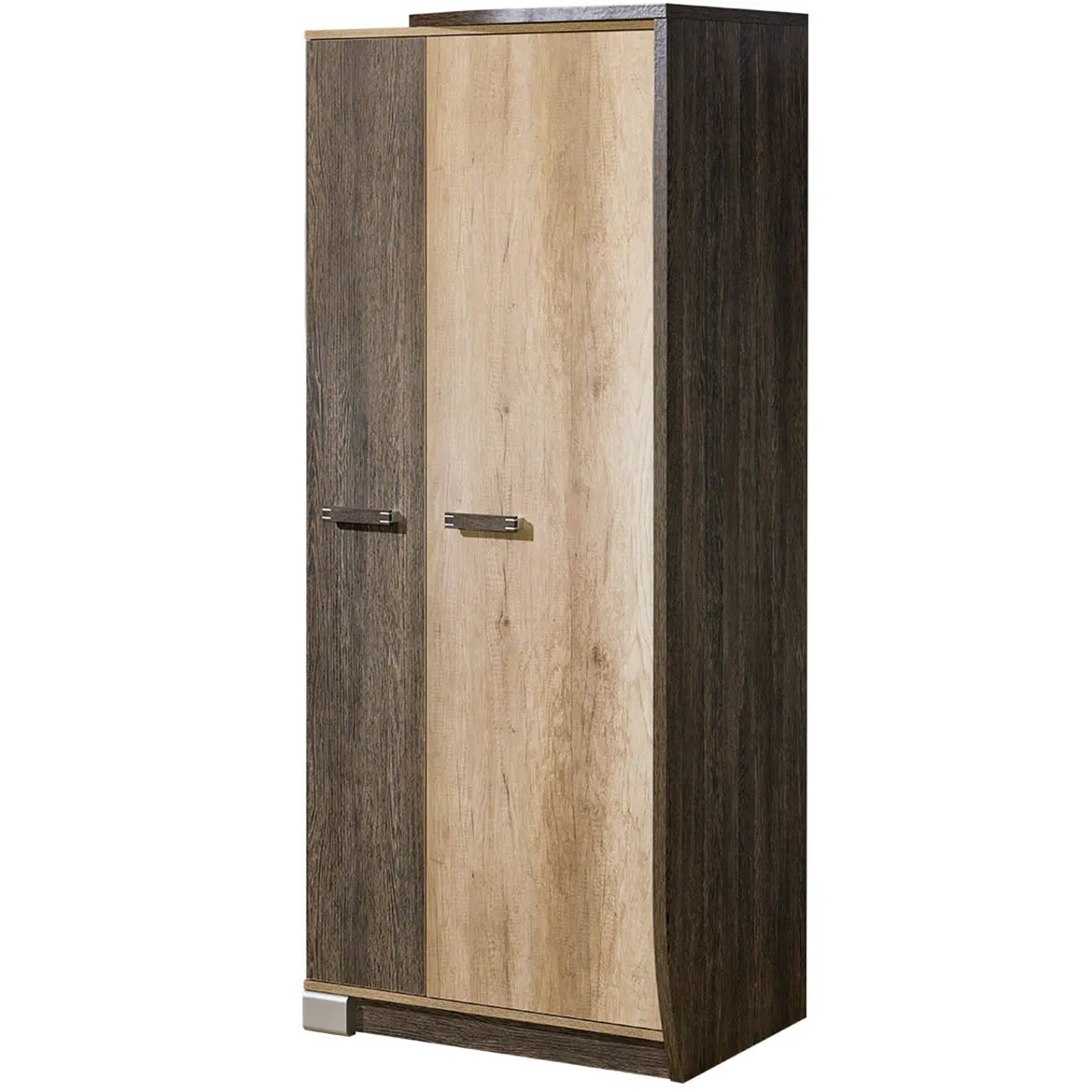 Ormar Romero 2 vrata 80x58x192,5 svetli/tamni hrast