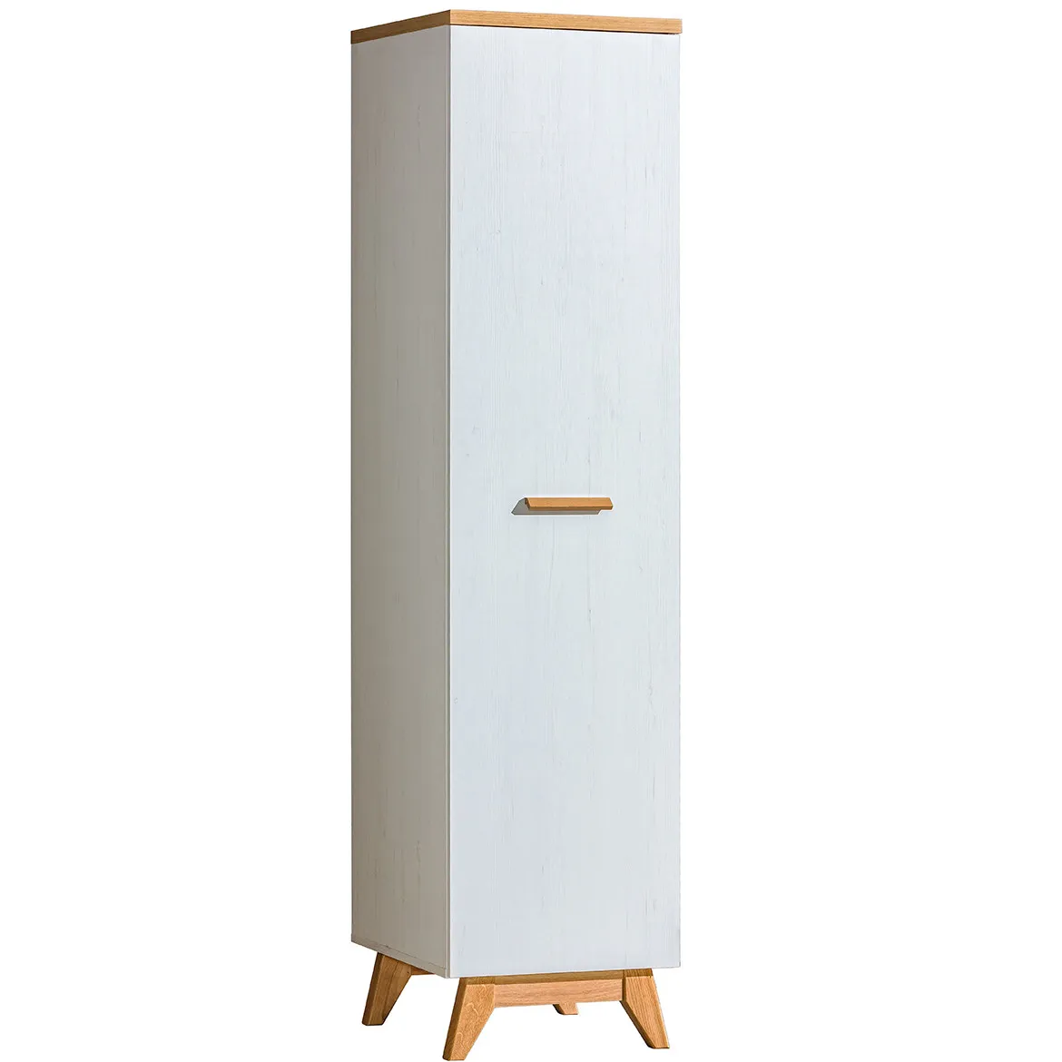 Ormar Sven 1 vrata 45x52x185 bela/natur
